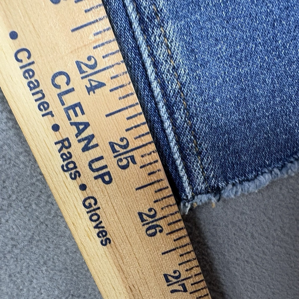 VERVET Size 28 Medium Wash Wolf N Crane Mid-Rise Raw Hem Cropped Skinny Jeans - Picture 8 of 9